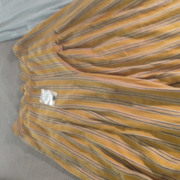 Free People Pants - High rise Free People flowy pleated striped pants